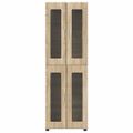 vidaXL Highboard FLORIN 60 x 35 x 182 cm Sonoma dub Kompozitné drevo