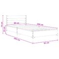 vidaXL Rám postele Sivý Sonoma 80 x 200 cm Kompozitné drevo