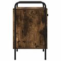 vidaXL Nočný stolík Dymový dub 35 x 36,5 x 61 cm Kompozitné drevo