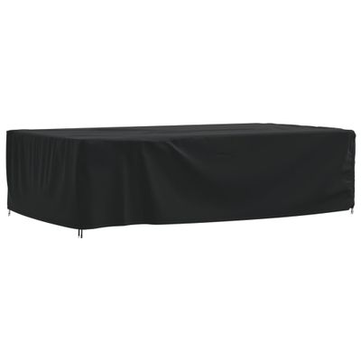 vidaXL Kryt na záhradný nábytok čierny 315x180x74 cm 420D Oxford
