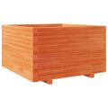 vidaXL Záhradný kvetináč voskovohnedý 80x80x49,5 cm masívna borovica