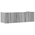 vidaXL Nástenná polica, sivá sonoma 100x35x30,5 cm, kompozitné drevo
