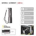 CREE LED nabíjacie kovové svietidlo Ultibright 90, 1200lm