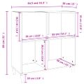 vidaXL Skrinka na platne betónovosivá 84,5x38x89 cm kompozitné drevo