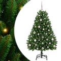 vidaXL Umelý Sklápací Vianočný Stromček Zelená 120 cm PVC a oceľ