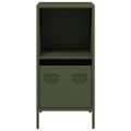 vidaXL Komoda olivovozelená 35x39x73,5 cm oceľ valcovaná za studena
