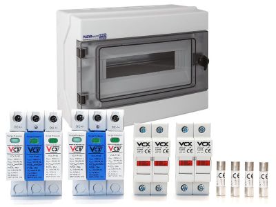 SET - Rozvádzač PROFI DC 1000V pre 2 stringy T1T2 (B+C) 12.5 kA pre fotovoltaiku