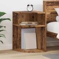 vidaXL Koncový stôl Staré drevo 39,7 x 39,7 x 60 cm Kompozitné drevo