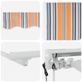 vidaXL Elektrická Retrakovateľná Markíza Oranžová, Šedá, Modrá, Biela