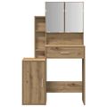 vidaXL Toaletný stolík Remeselný dub 80 x 35 x 132 cm Kompozitné drevo