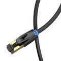 Sieťový kábel Vention IKABI Cat.8 SFTP, 1 m (čierny)