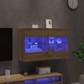 vidaXL TV nástenná skriňa 98,5 x 30 x 60,5 cm Remeselný dub