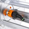 vidaXL Hadicový bubon nástenný pre 50 m 1/2" hadicu oceľ