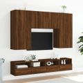 vidaXL TV nástenná skrinka hnedý dub 100x30x30 cm kompozitné drevo