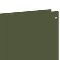 vidaXL Obrubník trávnika 50 ks 100 x 12 cm Oceľ Olivovo zelená