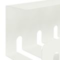 vidaXL Úložný box na káble pod stôl 2 ks Biela 43 x 10 x 10 cm Oceľ