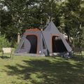vidaXL Teepee stan pre 5 osôb 5 osoba Šedá a oranžová