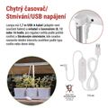 Pestovateľská lampa EMOS Z7904 LED GROW 7 W, časovač, stmievateľná, biela