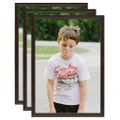 vidaXL Fotorámiky na stenu alebo stôl 3 ks čierne 29,7x42 cm MDF