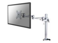 Montážna sada - plný pohyb - pre LCD displej - strieborná - veľkosť obrazovky: 10"-30" - priechodka, upevniteľné na stôl