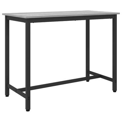 vidaXL stôl Sivý Sonoma 100 x 50 x 76,5 cm Inžinierske drevo a oceľ