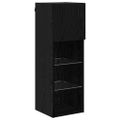 vidaXL Nástenný TV kabinet 30,5 x 30 x 90 cm Čierny dub