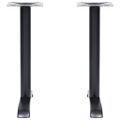 vidaXL Bistro Table Nohy 2 ks Čierna 61x8x72 cm Liatina