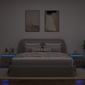 vidaXL Nástenné nočné skrinky s LED osvetlením 2 ks dub sonoma
