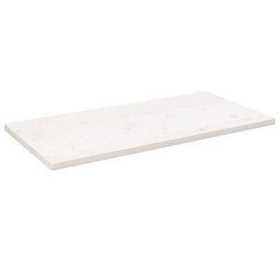vidaXL Stolová doska biela 110x55x2,5 cm masívna borovica obdĺžniková