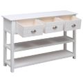 vidaXL Komoda biela 115x30x76 cm drevená