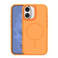 Rámové tenké Mag puzdro pre iPhone 16 6,1" oranžové