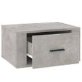 vidaXL Nástenné nočné stolíky 2 ks betónové sivé 50x36x25 cm