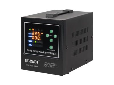 Zdroj záložný KEMOT PROsinus-500-LFP4 12V 230V 500VA 300W Black