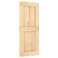 vidaXL Posuvné dvere NARVIK Prírodná a čierna 85 x 210 cm (152,5 cm)