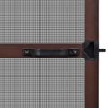 vidaXL Hinged Hmyzová sieť Hnedá a čierna 100 x 215 cm