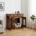 vidaXL Nábytok pre psa Dymový dub 90 x 47,5 x 80 cm Kompozitné drevo