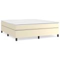 vidaXL Boxspring posteľ s matracom krémová 160x200 cm umelá koža