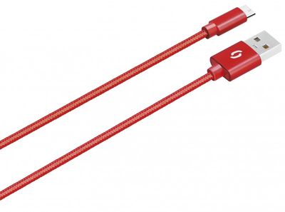 ALIGATOR PREMIUM 2A kábel, Micro USB 50 cm, červený