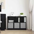vidaXL Servírovacia skriňa Čierny dub 88,5 x 27,5 x 63,5 cm