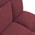 vidaXL Nastaviteľné podlahové kreslo Víno červené Látka