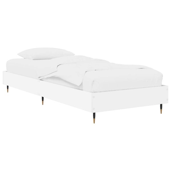 vidaXL Rám postele Biela 80 x 200 cm Kompozitné drevo