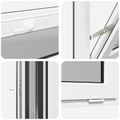 vidaXL Podkrovné okno RISOR 100 x 40 cm PVC a sklo