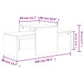 vidaXL Konferenčné stolíky, betónovo sivé 100x48x40cm kompozitné drevo