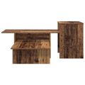 vidaXL Konzolový stôl Staré drevo 91,5 x 35 x 38,5 cm Kompozitné drevo