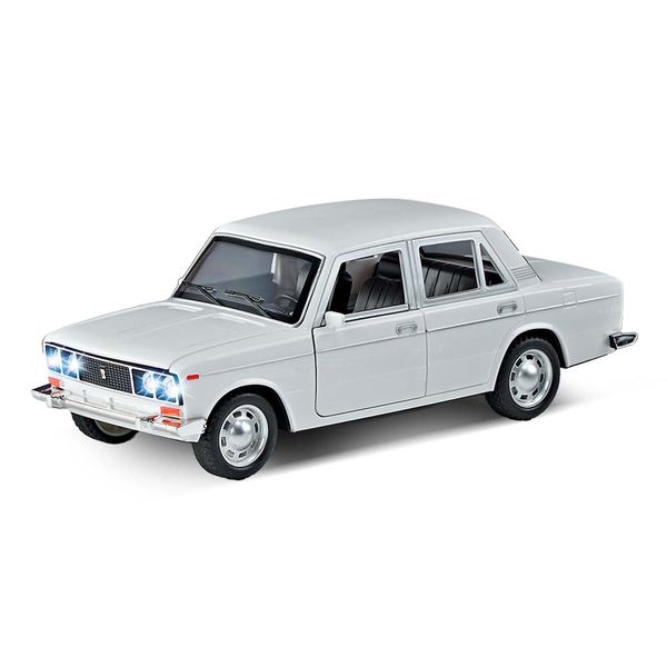 Auto biele so zvukom a svetlom 18 cm