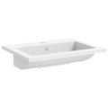 vidaXL Granitové umývadlo 600x450x120 mm biele