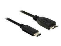 USB kábel - Micro-USB typu B (M) na USB-C (M) - USB 3.1 Gen 2 - 1 m - čierna