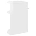 vidaXL Koncový stôl Vysoký lesk bielej 39,7 x 39,7 x 60 cm