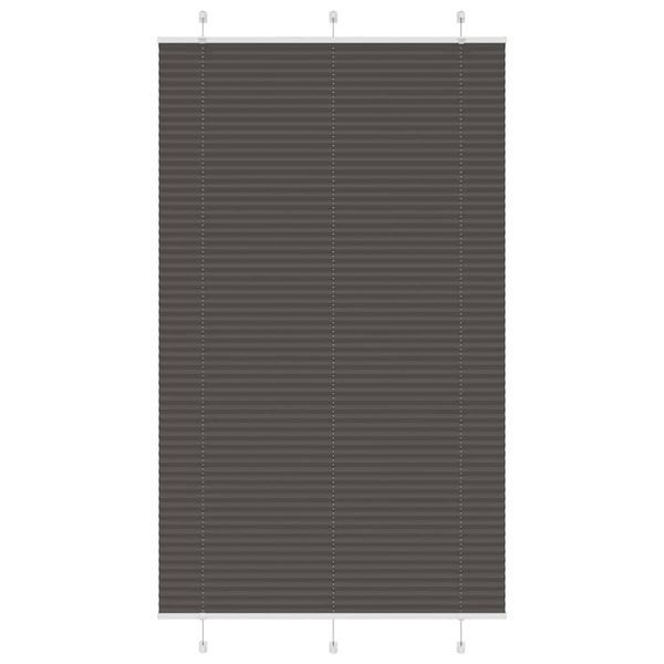 vidaXL plisovaná roleta čierna 115x200 cm Šírka látky 114,4 cm