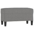 vidaXL Lavica tmavosivá 70x35x41 cm látka
